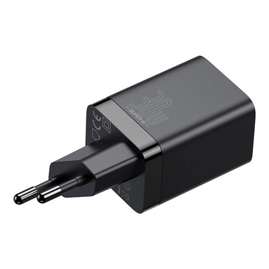 Netzwerk-Ladegerät Baseus Super Si Pro, 30W, 3A, 1 x USB-A - 1 x USB-C, Schwarz CCSUPP-E01