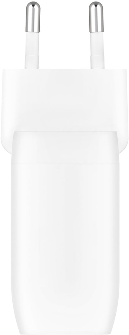 Belkin BoostCharge Pro Dual Netzladegerät, 60W, 3A, 2 x USB-C, Weiß WCB010vfWH