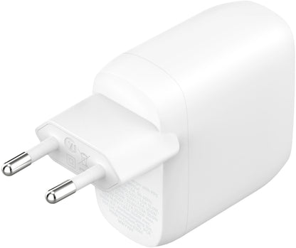 Belkin BoostCharge Pro Dual Netzladegerät, 60W, 3A, 2 x USB-C, Weiß WCB010vfWH