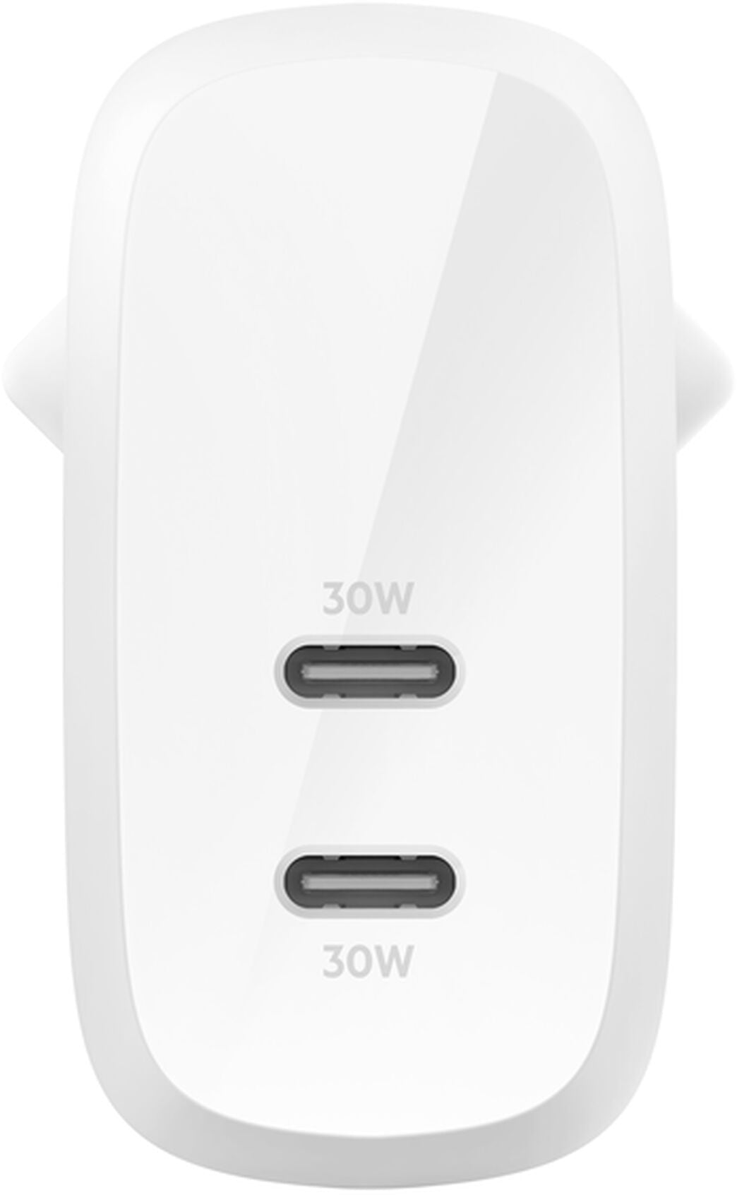 Belkin BoostCharge Pro Dual Netzladegerät, 60W, 3A, 2 x USB-C, Weiß WCB010vfWH