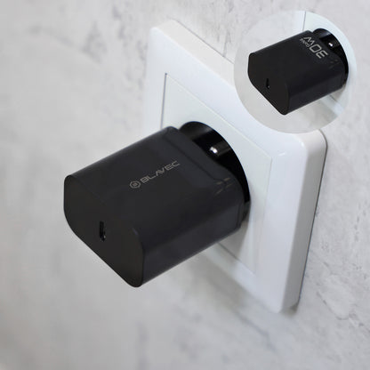 Blavec BC-14 Netzladegerät, 30 W, 3 A, 1 × USB-C, Schwarz