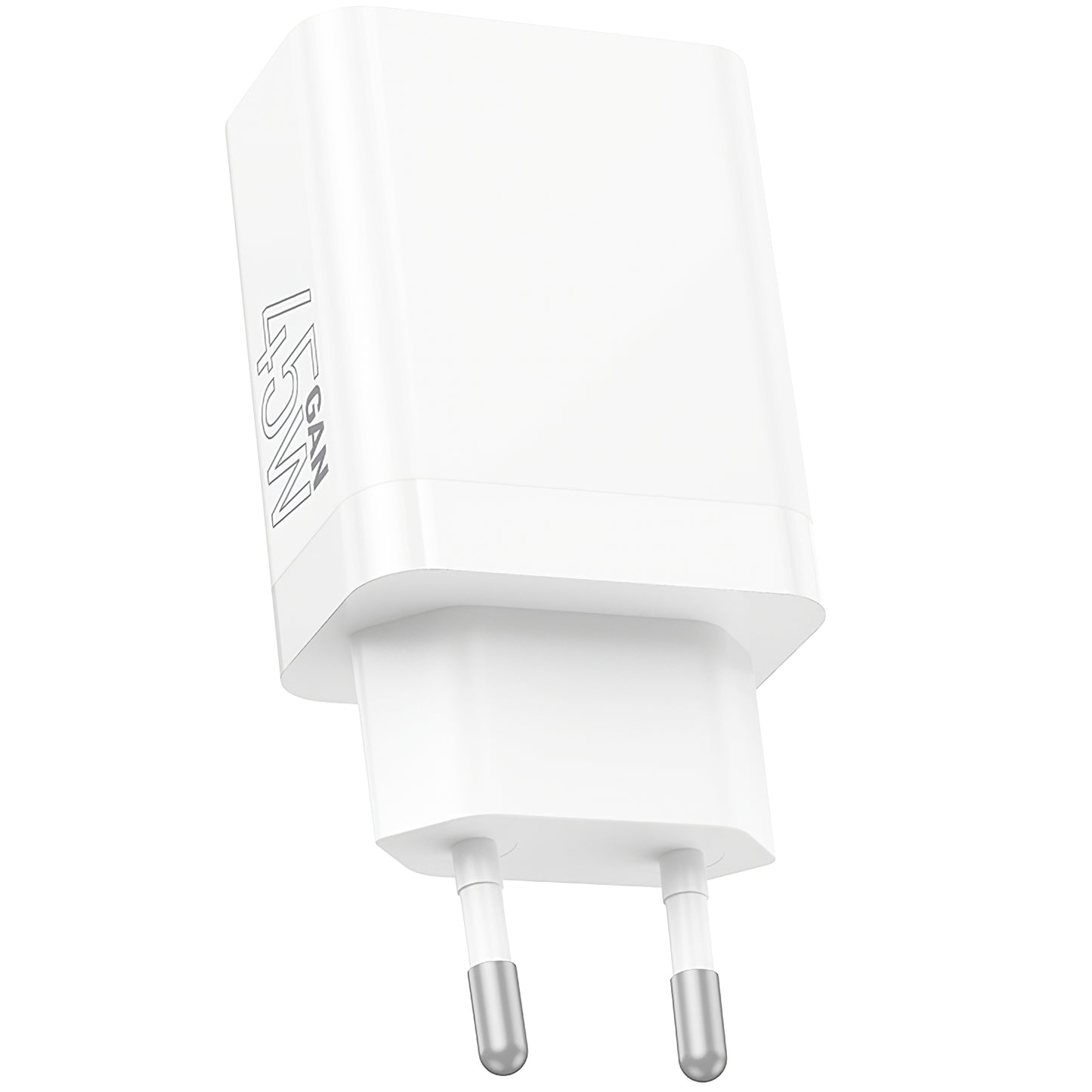 Borofone BN16 Tough Network Charger, 45W, 3A, 1 x USB-A - 1 x USB-C, White