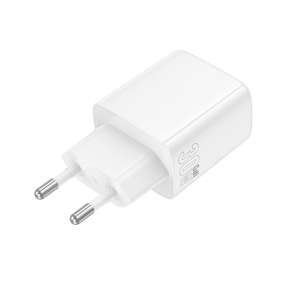 Netzladegerät Borofone BN29 Fuente, 30W, 3A, 1 x USB-A - 1 x USB-C, Weiß