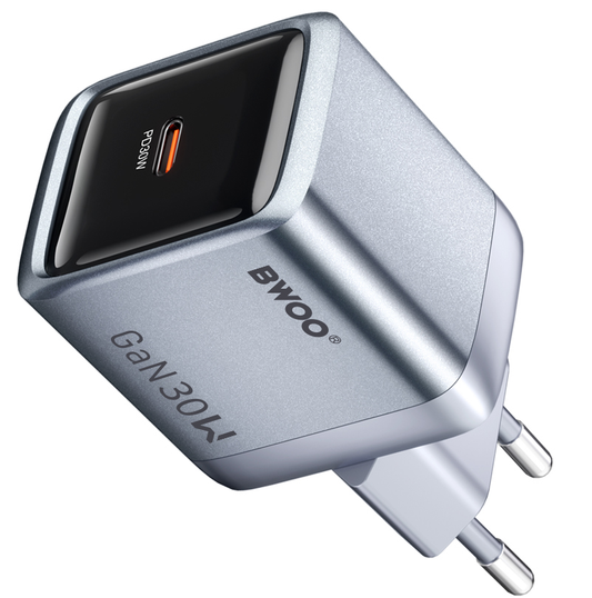 Netzteil BWOO BO-CDA236, 30W, 3A, 1 x USB-C, Grau