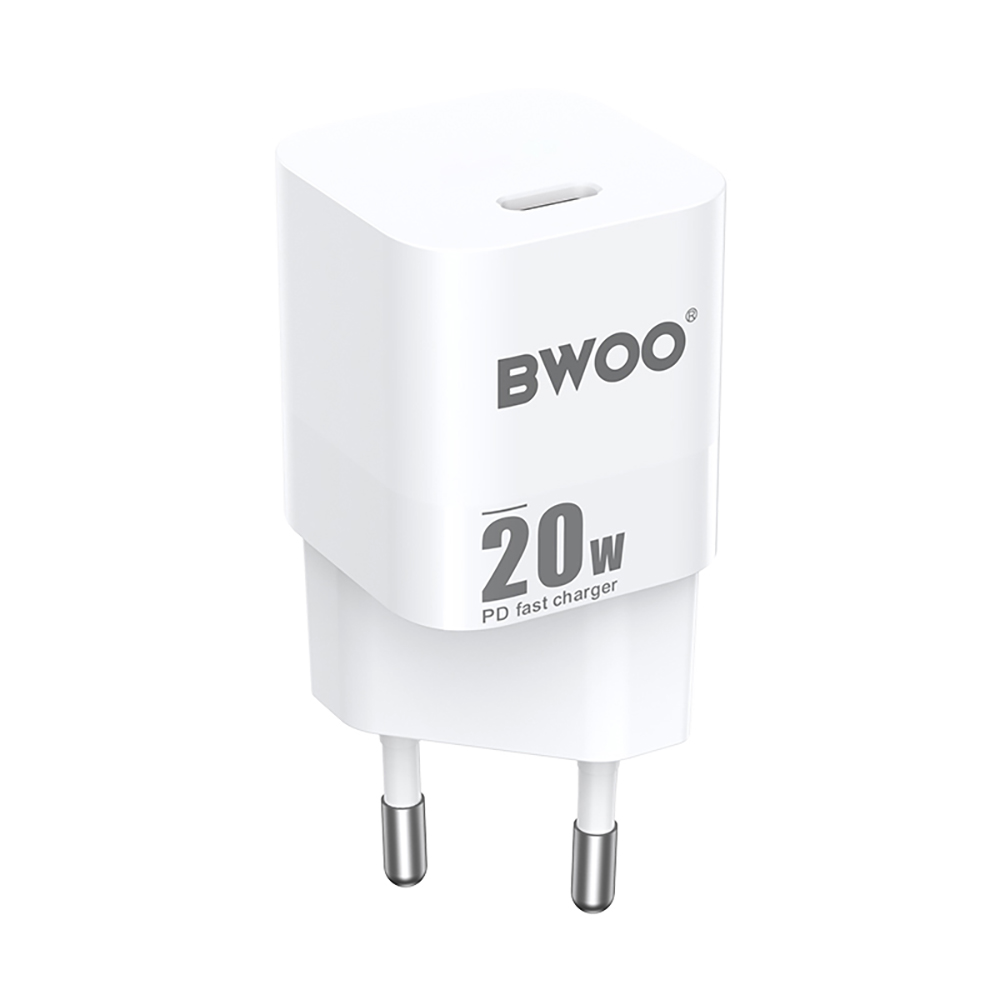 Netzteil BWOO CDA155, 20W, 3A, 1 x USB-C, Weiß