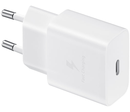 Netzwerkladegerät mit USB-C-Kabel Samsung, 15 W, 2 A, 1 x USB-C, Weiß EP-T1510XWEGEU