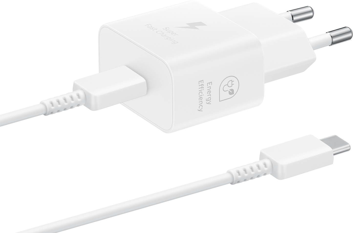 Netzwerkladegerät mit USB-C-Kabel Samsung, 25 W, 3 A, 1 x USB-C, Weiß EP-T2510XWEGEU