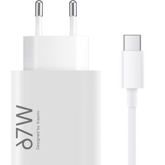 Xiaomi Netzwerkladegerät mit USB-C-Kabel, 67 W, 6,2 A, 1 x USB-A, Weiß BHR9465EU