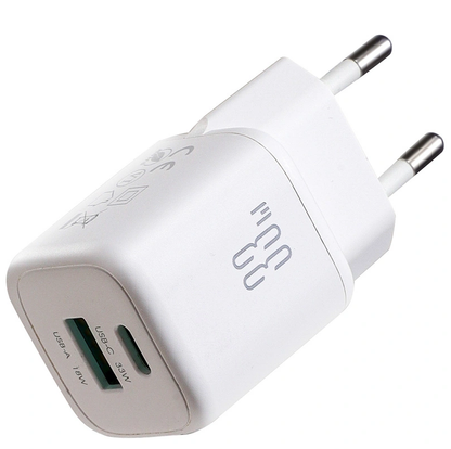Netzteil mit USB-C-Kabel Joyroom JR-TG7, 33W, 3A, 1 x USB-A - 1 x USB-C, Weiß