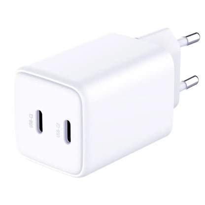 3MK HyperCharger USB-C Cable Charger, 45W, 3A, 2 x USB-C, White