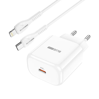 Netzwerkladegerät mit Lightning-Kabel BLUE Power BBN3, 20 W, 3 A, 1 x USB-C, Weiß