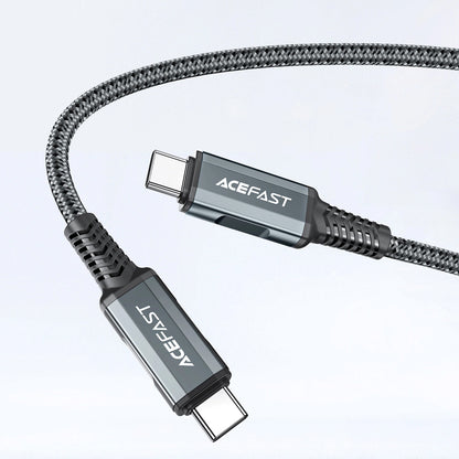 Acefast A17 Hub TV-Kabel-Netzwerk-Ladegerät, 65 W, 3 A, 1 x HDMI – 1 x USB-A – 1 x USB-C, Schwarz