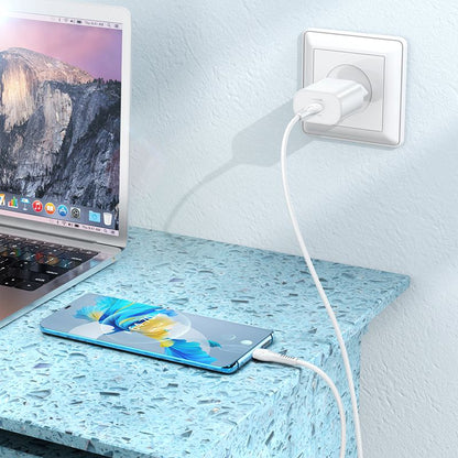 Netzwerkladegerät mit USB-C-Kabel HOCO Jetta N22, 25 W, 3 A, 1 x USB-C, Weiß