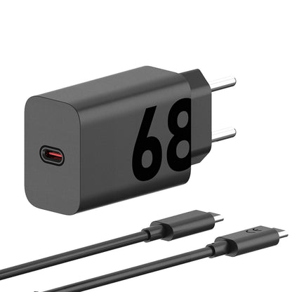 Netzwerkladegerät mit USB-C-Kabel Motorola, 68 W, 6,2 A, 1 x USB-C, Schwarz PG38C06281