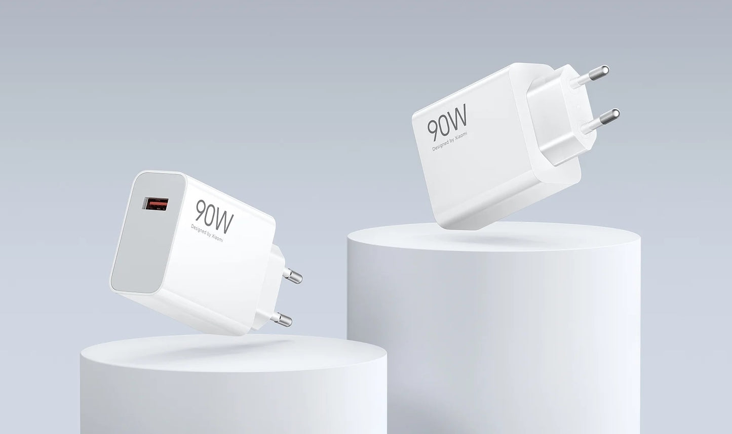 Netzladegerät mit USB-C Kabel Xiaomi, 90W, 6.1A, 1 x USB-A, Weiß