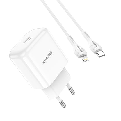 Netzwerkladegerät mit Lightning-Kabel BLUE Power BBN3, 20 W, 3 A, 1 x USB-C, Weiß