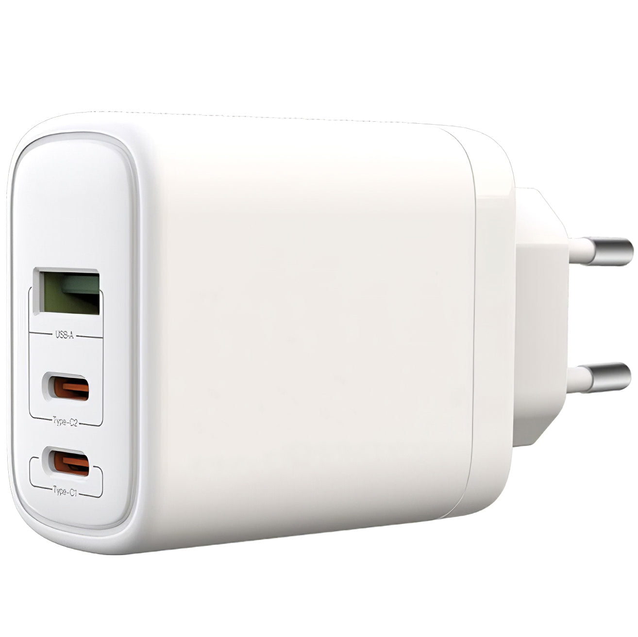 Netzwerkladegerät mit USB-C-Kabel BLUE Power BPCE04, 65 W, 3,25 A, 1 x USB-A – 2 x USB-C, Weiß