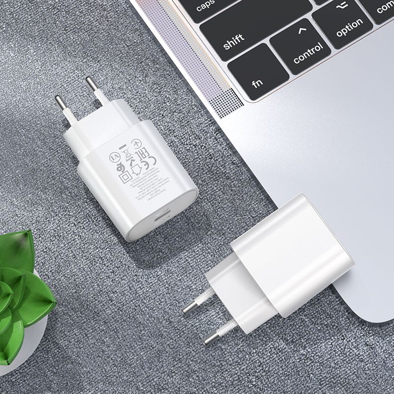 Netzwerkladegerät mit USB-C-Kabel HOCO Jetta N22, 25 W, 3 A, 1 x USB-C, Weiß