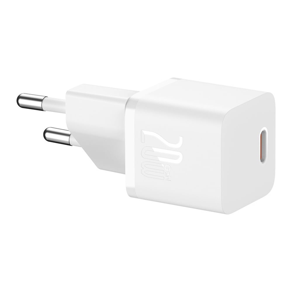 Netzladegerät mit USB-C Kabel Baseus GaN5, 20W, 3A, 1 x USB-C, Weiß P10110900213-01