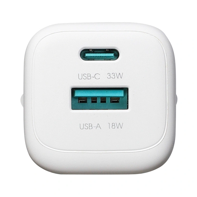 Netzladegerät mit Lightning-Kabel Joyroom JR-TG7, 33W, 3A, 1 x USB-A - 1 x USB-C, Weiß