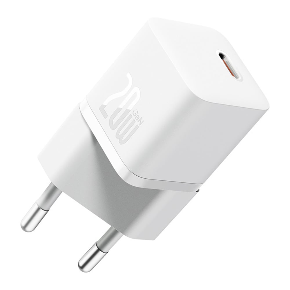 Netzladegerät mit USB-C Kabel Baseus GaN5, 20W, 3A, 1 x USB-C, Weiß P10110900213-01