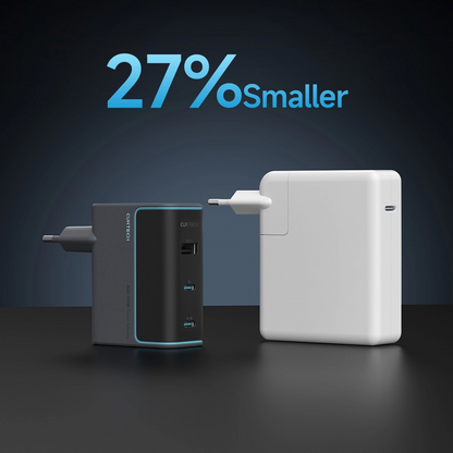 Netzladegerät mit USB-C Kabel Cuktech, 100W, 5A, 1 x USB-A - 2 x USB-C, Grau CUKAD1003EUG