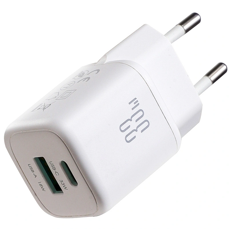Netzladegerät mit Lightning-Kabel Joyroom JR-TG7, 33W, 3A, 1 x USB-A - 1 x USB-C, Weiß