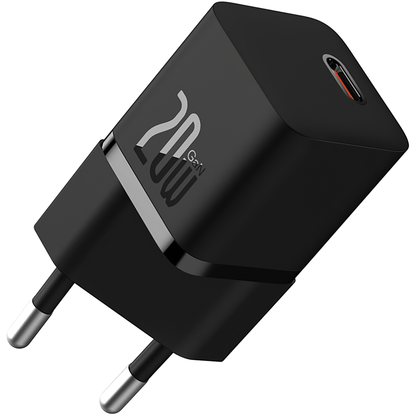 Netzwerkladegerät mit USB-C-Kabel Baseus GaN5, 20 W, 3 A, 1 x USB-C, Schwarz P10110900113-00