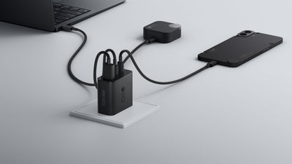 Netzladegerät mit USB-C Kabel CMF by Nothing C349, 100W, 5A, 1 x USB-A - 2 x USB-C, Grau A10800016