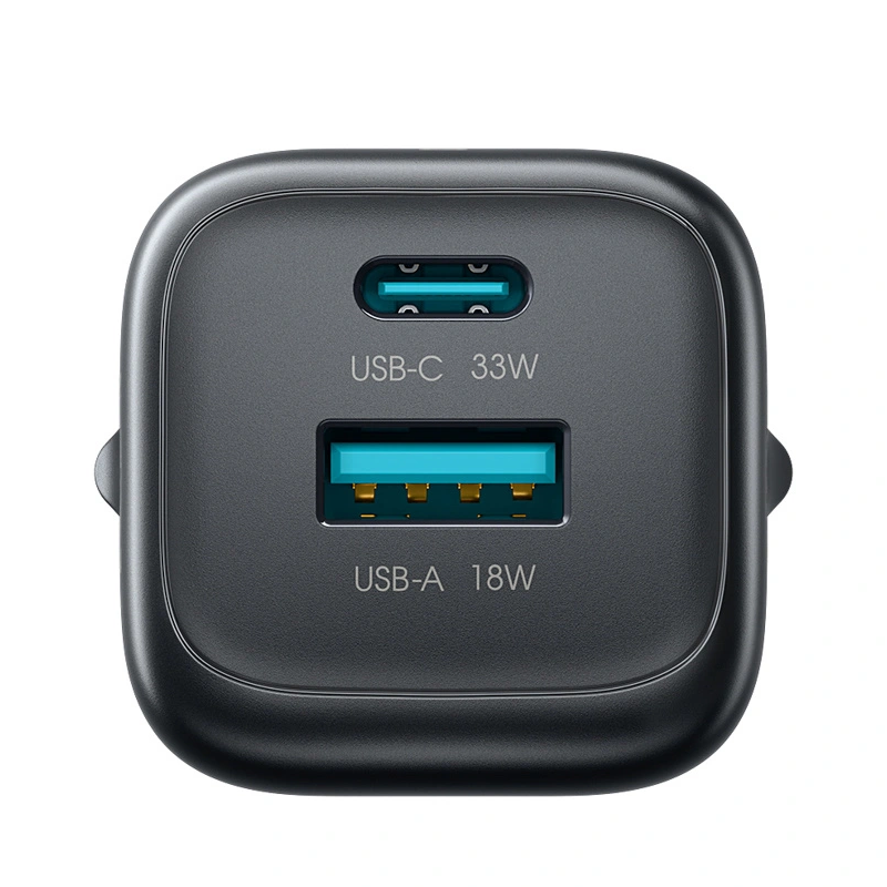 Netzteil mit USB-C-Kabel Joyroom JR-TG7, 33W, 3A, 1 x USB-A - 1 x USB-C, Schwarz