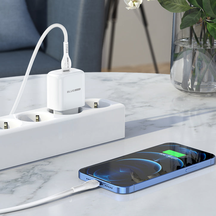 Netzwerkladegerät mit Lightning-Kabel BLUE Power BBN3, 20 W, 3 A, 1 x USB-C, Weiß