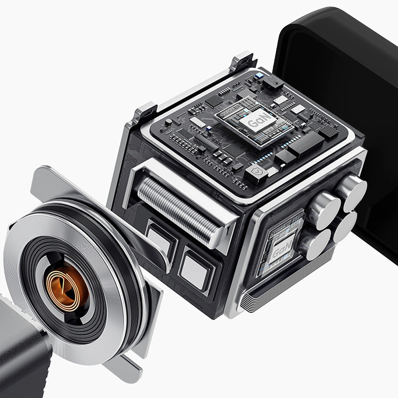 Netzladegerät mit USB-C Kabel Dudao A67EU, 67W, 3.35A, 1 x USB-A - 1 x USB-C, Schwarz