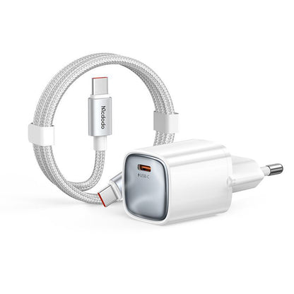 Netzteil mit USB-C-Kabel Mcdodo Nano CH-4432, 45W, 3A, 1 x USB-C, Weiß