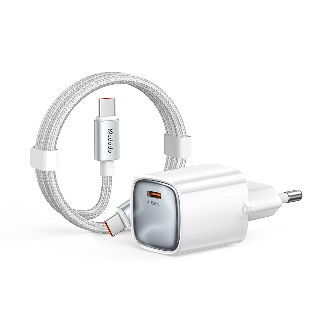 Netzteil mit USB-C-Kabel Mcdodo Nano CH-8263, 65W, 3,25A, 1 x USB-C, Weiß