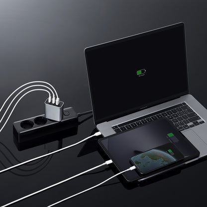 Cuktech Netzladegerät, 65W, 3,25A, 1 x USB-A - 2 x USB-C, Weiß CUK0A15CEUSL