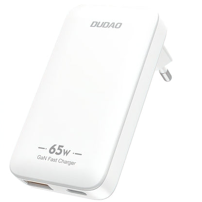 Netzladegerät Dudao A65Q Travel, 65W, 3.25A, 1 x USB-A - 1 x USB-C, Weiß