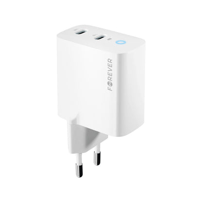 Forever Network Charger TC-06-40CC, 40 W, 3 A, 2 x USB-C, Weiß