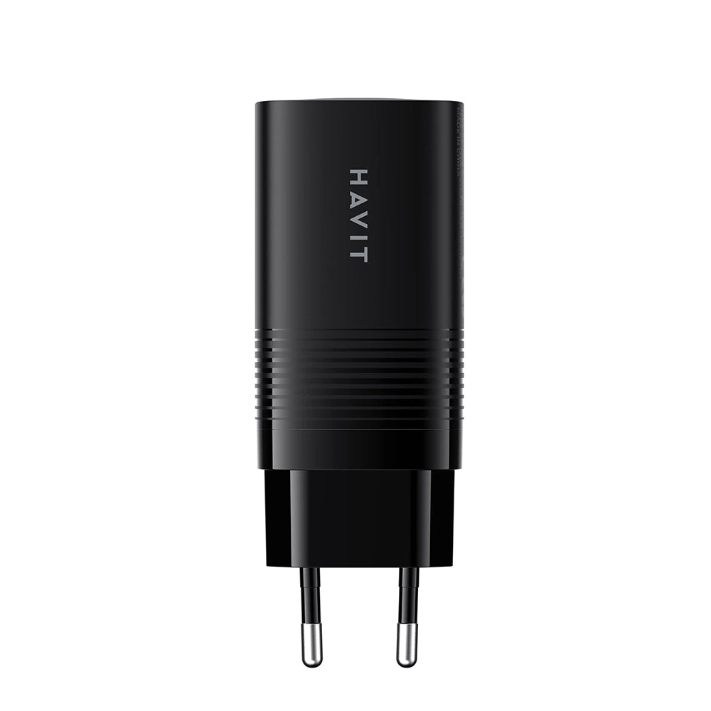 Netzladegerät HAVIT UC20, 65W, 3A, 1 x USB-A - 2 x USB-C, Schwarz