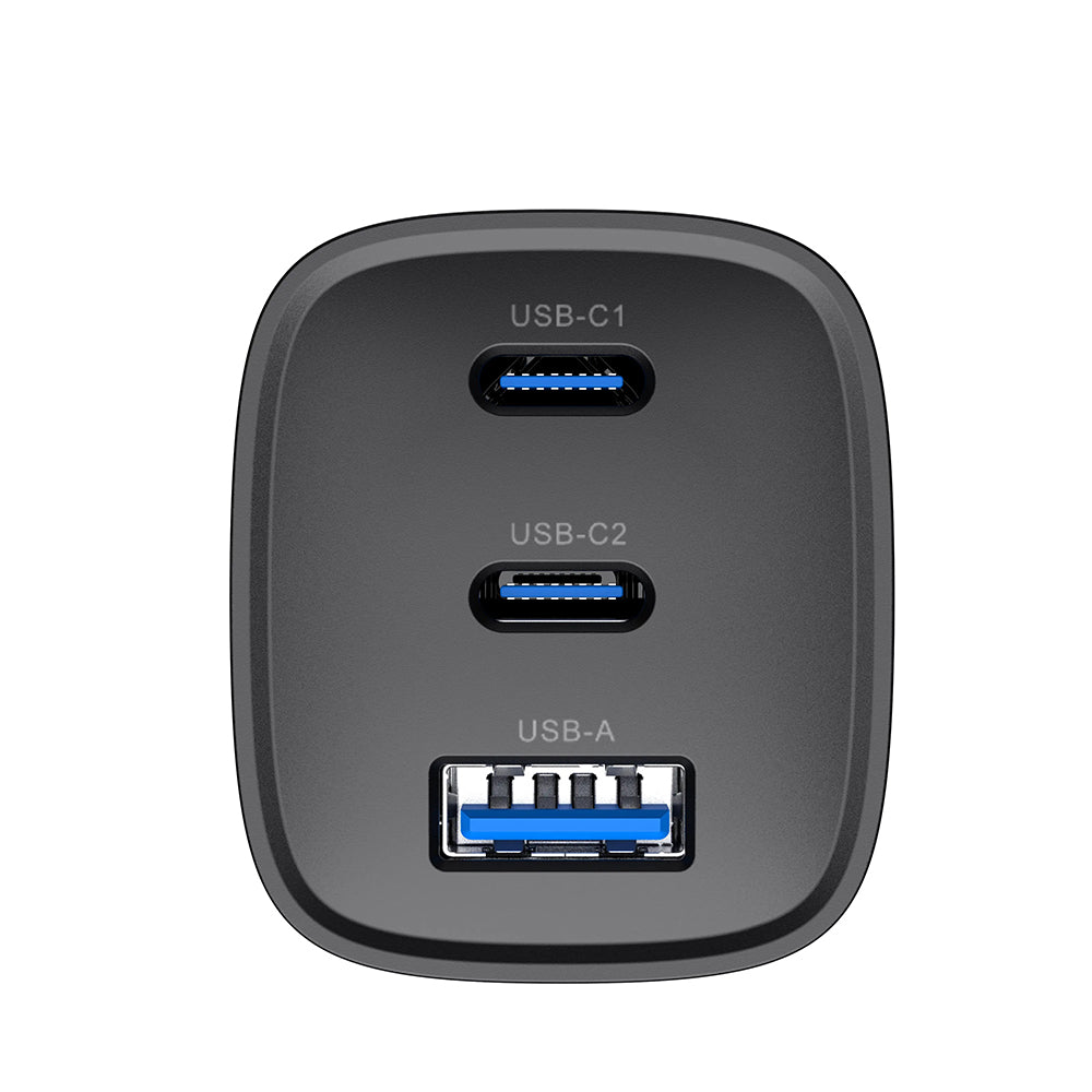 Netzladegerät HAVIT UC20, 65W, 3A, 1 x USB-A - 2 x USB-C, Schwarz