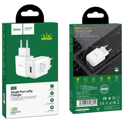 Netzteil HOCO N2, 10W, 2A, 1 x USB-A, Weiß