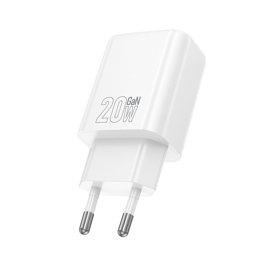 Netzladegerät HOCO N61, 20W, 3A, 1 x USB-A - 1 x USB-C, Weiß