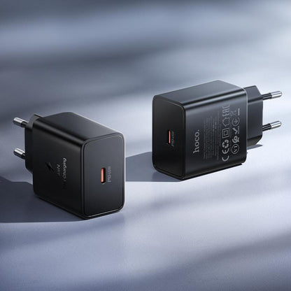 HOCO N77 Netzladegerät, 45W, 3A, 1 x USB-C, Schwarz