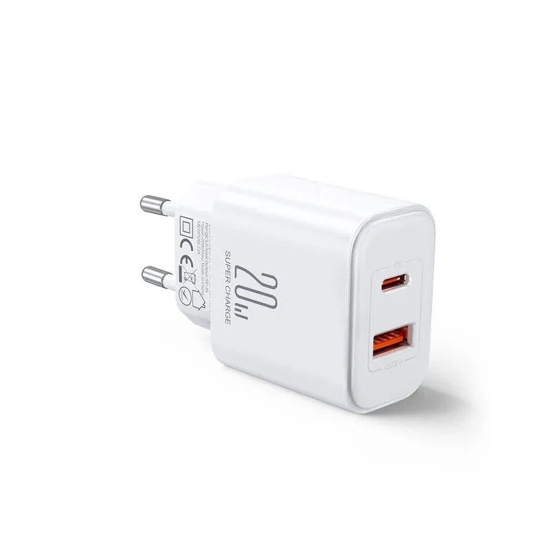 Netzladegerät Joyroom JR-TCF05, 20W, 3A, 1 x USB-A - 1 x USB-C, Weiß