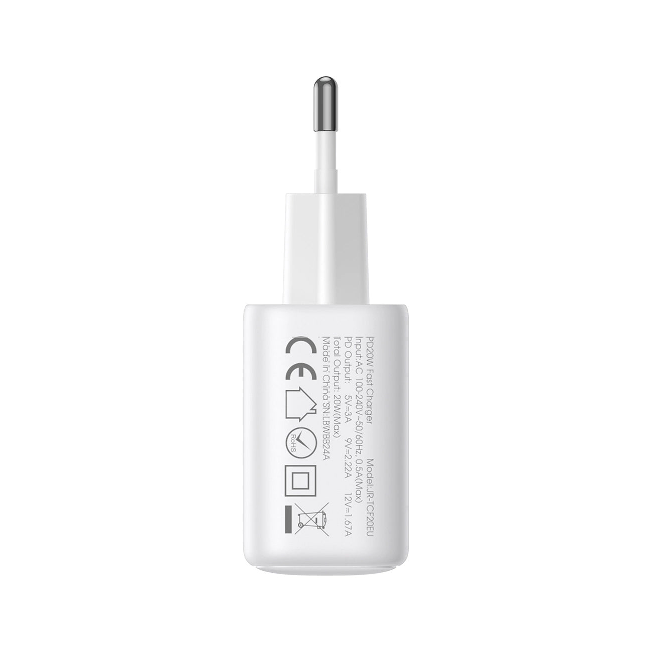 Joyroom JR-TCF20 Network Charger, 20W, 3A, 1 x USB-C, White