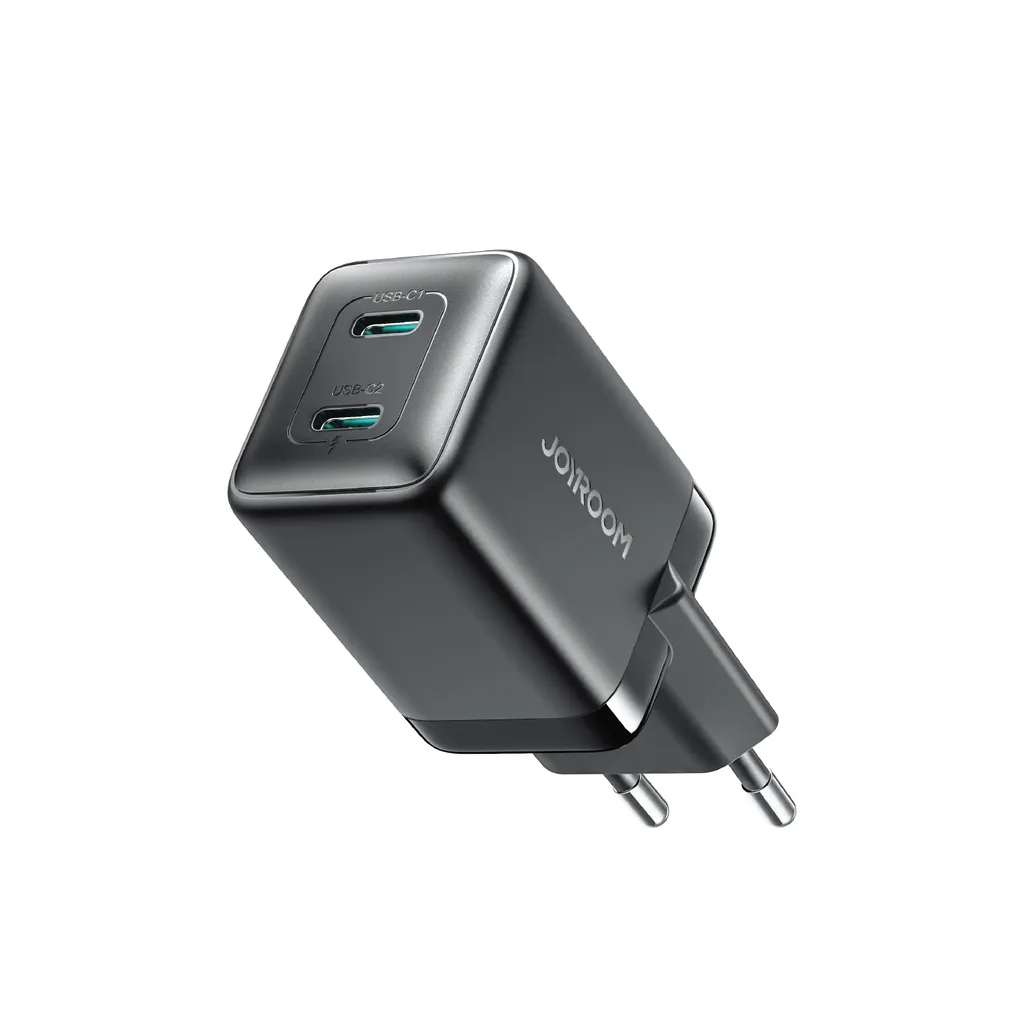 Netzladegerät Joyroom JR-TCG17, 45W, 3A, 2 x USB-C, Schwarz