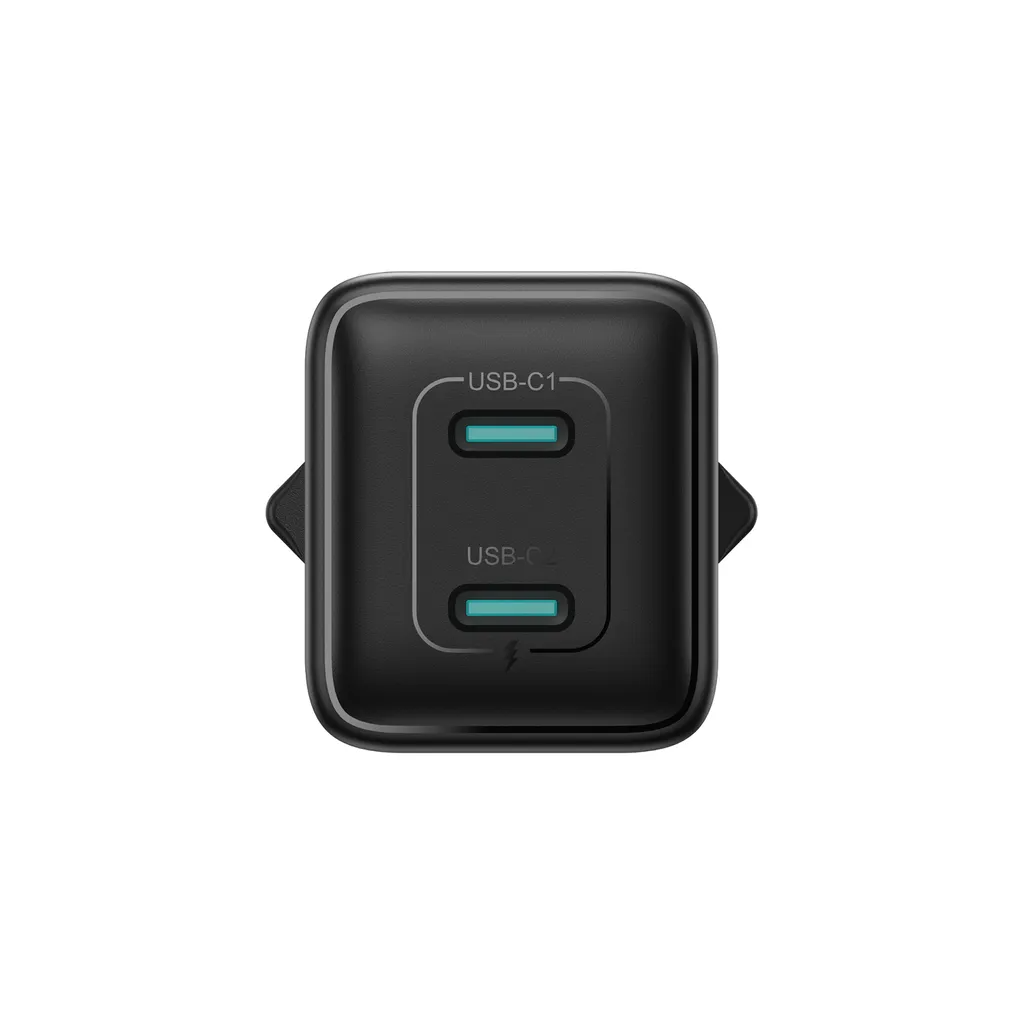 Joyroom JR-TCG17 Network Charger, 45W, 3A, 2 x USB-C, Black
