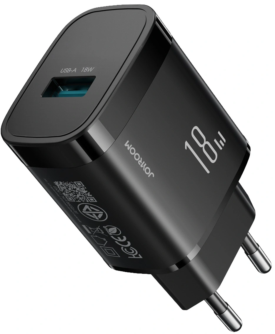 Joyroom JR-TF4 Netzladegerät, 18W, 3A, 1 x USB-A, Schwarz