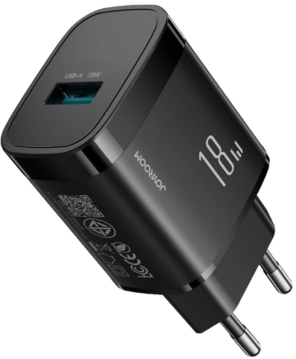 Joyroom JR-TF4 Netzladegerät, 18W, 3A, 1 x USB-A, Schwarz