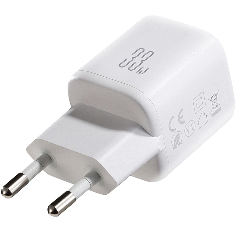 Joyroom JR-TG7 Network Charger, 33W, 3A, 1 x USB-A - 1 x USB-C, White
