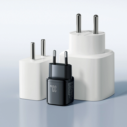 Joyroom JR-TG7 Network Charger, 33W, 3A, 1 x USB-A - 1 x USB-C, Black